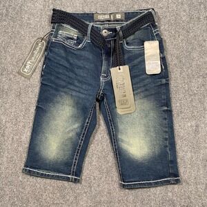 CULTURA Womens Stretch Denim Jean Shorts Size‎ 28 "Medium Blue Tint"